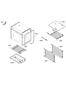 Small Oven parts for Thermador Range PRD484EEHU/01 from AppliancePartsPros.com