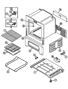 Oven / Base (Crg7500cge) (Crg7500cgw) parts for Maytag Gas Range CRG7500CGL from AppliancePartsPros.com