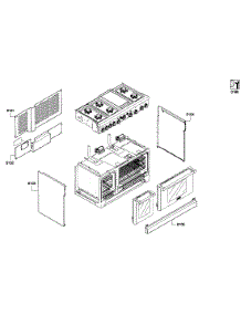 Cabinet Assy parts for Thermador Range PRD486EDPG/01 from AppliancePartsPros.com
