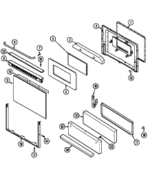 Door / Drawer (Crg7500cge) (Crg7500cgw) parts for Maytag Gas Range CRG7500CGL from AppliancePartsPros.com