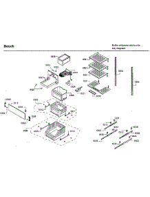 Shelfs parts for Bosch Upright Freezer B18IF800SP/02 from AppliancePartsPros.com