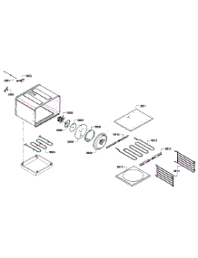 Large Oven parts for Thermador Range PRD486EDPG/01 from AppliancePartsPros.com