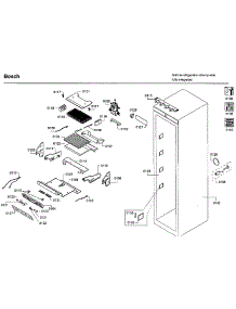 Freezer parts for Bosch Upright Freezer B18IF800SP/08 from AppliancePartsPros.com