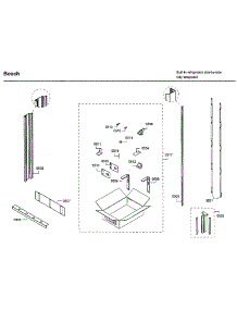 Mounting 1 parts for Bosch Upright Freezer B18IF800SP/08 from AppliancePartsPros.com