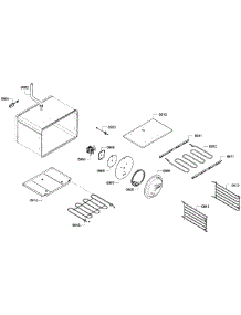 Large Oven parts for Thermador Range PRD486GDHC/03 from AppliancePartsPros.com