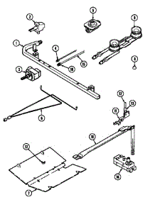 Gas Controls parts for Maytag Gas Range S31000PAW from AppliancePartsPros.com