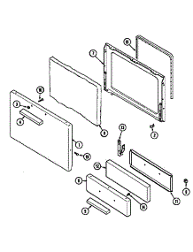 Door / Drawer parts for Maytag Gas Range S31000PAW from AppliancePartsPros.com