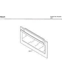 Door parts for Bosch Built-In Microwave HMB50162UC/02 from AppliancePartsPros.com