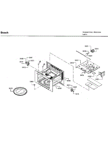 Cabinet 2 parts for Bosch Built-In Microwave HMB50162UC/02 from AppliancePartsPros.com