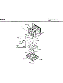 Cabinet 3 parts for Bosch Built-In Microwave HMB50162UC/02 from AppliancePartsPros.com