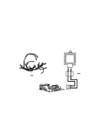 Cable Harness parts for Bosch Countertop Microwave HMB8060/01-2007 from AppliancePartsPros.com