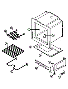 Oven / Base parts for Maytag Electric Range S3500PPW-D from AppliancePartsPros.com