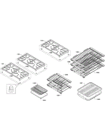 Grates / Shelfs parts for Thermador Range PRD486GDHC/06 from AppliancePartsPros.com