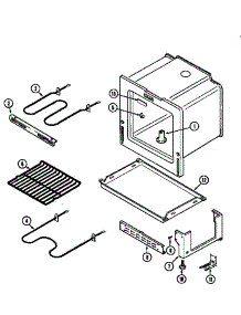 Oven / Base parts for Maytag Electric Range GER1100AAH from AppliancePartsPros.com