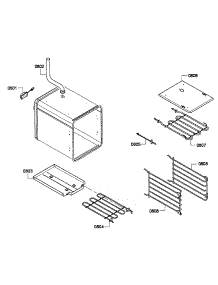 Small Oven parts for Thermador Range PRD486GDHU/01 from AppliancePartsPros.com