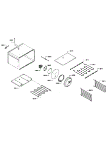Large Oven parts for Thermador Range PRD486GDHU/01 from AppliancePartsPros.com