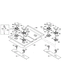 Left Burners parts for Thermador Range PRD486GDHU/01 from AppliancePartsPros.com