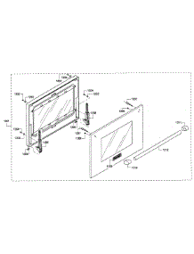 Large Door parts for Thermador Range PRD486GDHU/01 from AppliancePartsPros.com