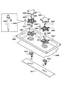 Right Burners parts for Thermador Range PRD486GDHU/01 from AppliancePartsPros.com