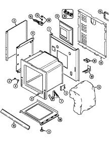 Body (Serial Prefix 11) parts for Maytag Electric Range 629.45766 from AppliancePartsPros.com