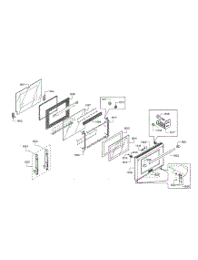 Door parts for Thermador Range PRD48JDSGU/09 from AppliancePartsPros.com
