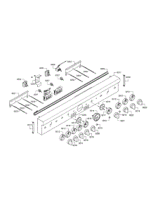 Facia Panel / Knobs parts for Thermador Range PRD48JDSGU/09 from AppliancePartsPros.com