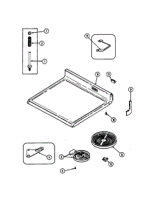 Top Assembly parts for Maytag Electric Range CRE9830BCR from AppliancePartsPros.com