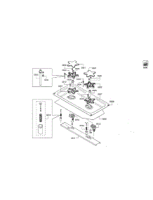 Jet Holder / Ignition parts for Thermador Range PRD48JDSGU/09 from AppliancePartsPros.com