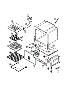 Oven / Base parts for Maytag Electric Range CRE9830BCR from AppliancePartsPros.com