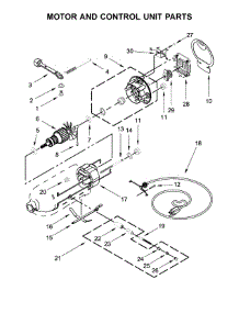 Motor And Control Unit Parts parts for Kitchenaid Stand Mixer 5KSM175PSBOB4 from AppliancePartsPros.com