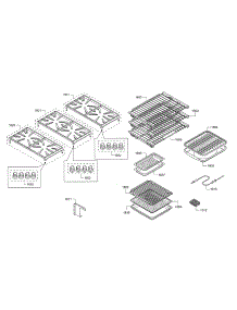 Grate / Rack parts for Thermador Range PRD48JDSGU/10 from AppliancePartsPros.com