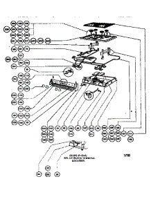 Gas Burner Box Assembly parts for Thermador Range RDDS30VQ from AppliancePartsPros.com
