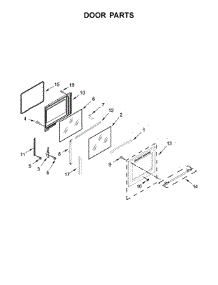 Door Parts parts for Maytag Electric Range MER8700DS2 from AppliancePartsPros.com