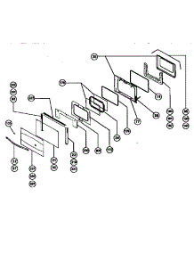 Main Oven Door Assembly parts for Thermador Range RDDS30VQ from AppliancePartsPros.com