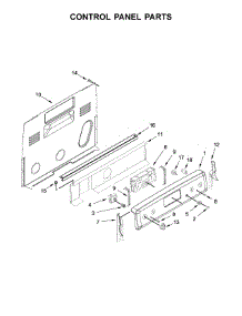 Control Panel Parts parts for Maytag Electric Range MER8700DS2 from AppliancePartsPros.com