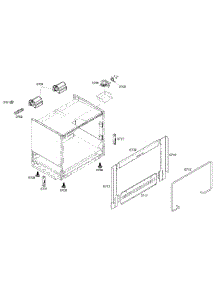 Cabinet Assy parts for Thermador Range PRD366EHC/04 from AppliancePartsPros.com