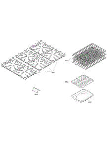 Grates / Shelfs parts for Thermador Range PRD366EHC/04 from AppliancePartsPros.com