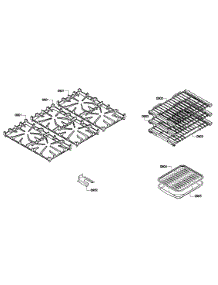 Racks / Shelfs parts for Thermador Range PRD366EPG-01 from AppliancePartsPros.com