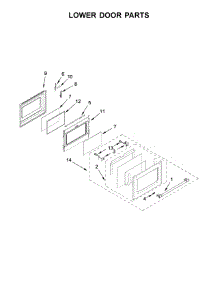 Lower Door Parts parts for Maytag Gas Range MGT8800FZ00 from AppliancePartsPros.com