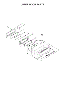 Upper Door Parts parts for Maytag Gas Range MGT8800FZ00 from AppliancePartsPros.com