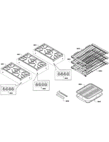 Grates / Shelfs parts for Thermador Range PRD366GHC/12 from AppliancePartsPros.com