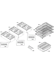 Grates / Shelfs parts for Thermador Range PRD366GHC/13 from AppliancePartsPros.com
