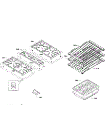 Grates / Shelfs parts for Thermador Range PRD304GHC/01 from AppliancePartsPros.com
