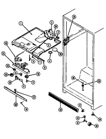 Fresh Food Compartment (Rb151pfa / Dg13c) (Rb151pfw / Dg11c) (Rb151plfa / Dg14c) (Rb151plfw / Dg12c) parts for Magic Chef Top-Mount Refrigerator RB151PFW/DG13C from AppliancePartsPros.com