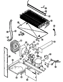 Unit Compartment & System (Rb151pfa / Dg13c) (Rb151pfw / Dg11c) (Rb151plfa / Dg14c) (Rb151plfw / Dg12c) parts for Magic Chef Top-Mount Refrigerator RB151PFW/DG13C from AppliancePartsPros.com