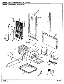 Unit Compartment & System parts for Maytag Refrigerator BDNS24M92/CP86A from AppliancePartsPros.com