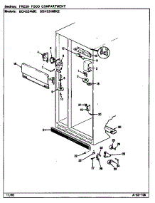 Fresh Food Compartment parts for Maytag Refrigerator BDNS24M92/CP86A from AppliancePartsPros.com