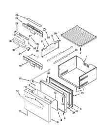 Upper Drawer Parts parts for Jenn-Air Drawer & Bin JUD24FRARS00 from AppliancePartsPros.com