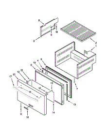 Lower Drawer Parts parts for Jenn-Air Drawer & Bin JUD24FRECX00 from AppliancePartsPros.com