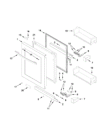Door Parts parts for Jenn-Air Compact Refrigerator JUG24FRERS00 from AppliancePartsPros.com